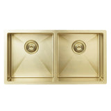 Meir 860x440x200mm Stainless Steel Double Bowl Kitchen Sink Top/Flush/Under Mount Variant Colour Available