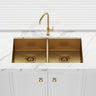 Meir 860x440x200mm Stainless Steel Double Bowl Kitchen Sink Top/Flush/Under Mount Variant Colour Available