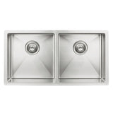 Meir 860x440x200mm Stainless Steel Double Bowl Kitchen Sink Top/Flush/Under Mount Variant Colour Available
