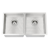 Meir 860x440x200mm Stainless Steel Double Bowl Kitchen Sink Top/Flush/Under Mount Variant Colour Available