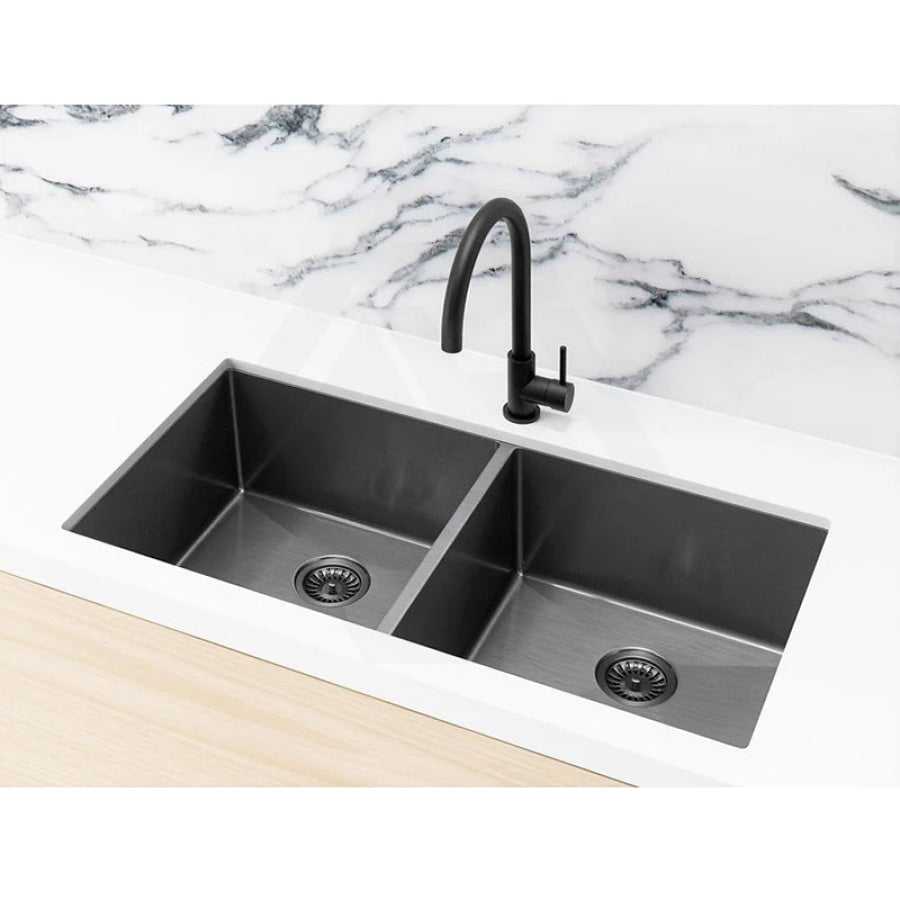 Meir 860x440x200mm Stainless Steel Double Bowl Kitchen Sink Top/Flush/Under Mount Variant Colour Available