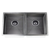 Meir 860x440x200mm Stainless Steel Double Bowl Kitchen Sink Top/Flush/Under Mount Variant Colour Available