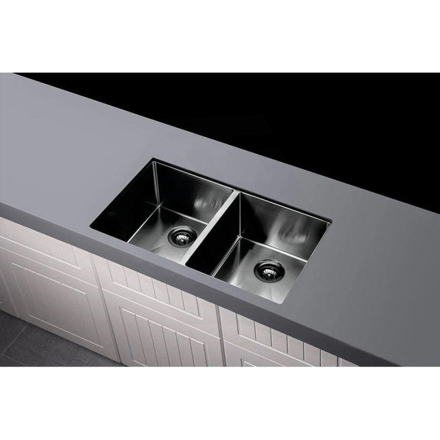 Meir 860x440x200mm Stainless Steel Double Bowl Kitchen Sink Top/Flush/Under Mount Variant Colour Available