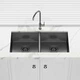 Meir 860x440x200mm Stainless Steel Double Bowl Kitchen Sink Top/Flush/Under Mount Variant Colour Available
