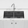 Meir 860x440x200mm Stainless Steel Double Bowl Kitchen Sink Top/Flush/Under Mount Variant Colour Available