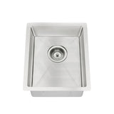 Meir Lavello 380x440x200mm Stainless Steel Single Bowl Kitchen Sink Top/Flush/Under Mount Variant Colour Available