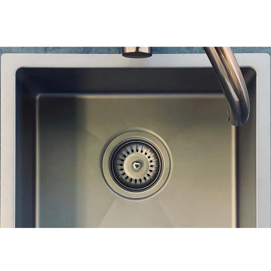 Meir Lavello 380x440x200mm Stainless Steel Single Bowl Kitchen Sink Top/Flush/Under Mount Variant Colour Available