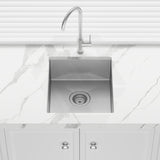 Meir Lavello 380x440x200mm Stainless Steel Single Bowl Kitchen Sink Top/Flush/Under Mount Variant Colour Available