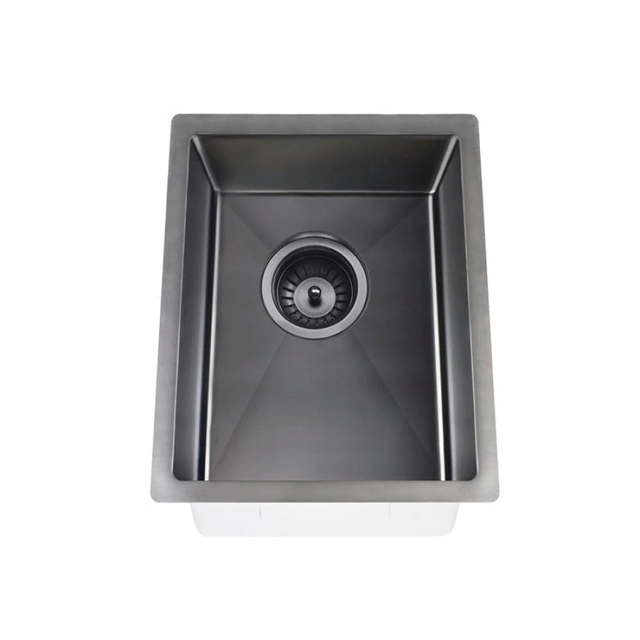 Meir Lavello 380x440x200mm Stainless Steel Single Bowl Kitchen Sink Top/Flush/Under Mount Variant Colour Available