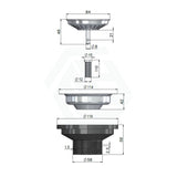 Meir Lavello 450x450x200mm Stainless Steel Single Bowl Kitchen Sink Top/Flush/Under Mount Variant Colour Available