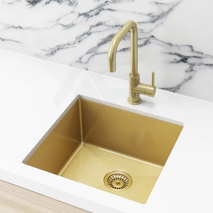 Meir Lavello 450x450x200mm Stainless Steel Single Bowl Kitchen Sink Top/Flush/Under Mount Variant Colour Available