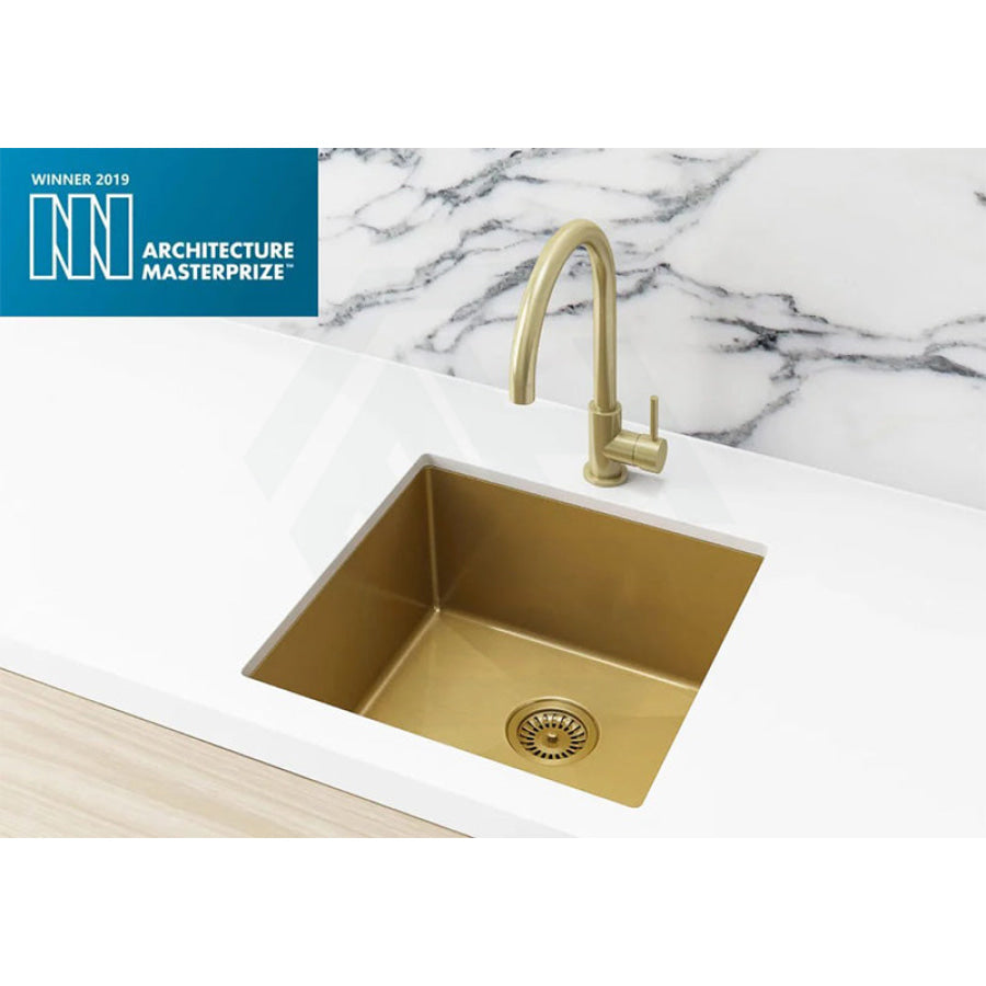 Meir Lavello 450x450x200mm Stainless Steel Single Bowl Kitchen Sink Top/Flush/Under Mount Variant Colour Available