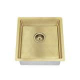 Meir Lavello 450x450x200mm Stainless Steel Single Bowl Kitchen Sink Top/Flush/Under Mount Variant Colour Available