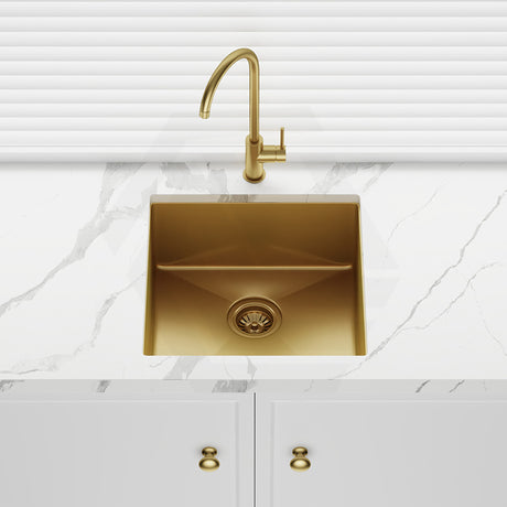 Meir Lavello 450x450x200mm Stainless Steel Single Bowl Kitchen Sink Top/Flush/Under Mount Variant Colour Available