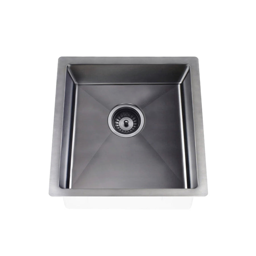 Meir Lavello 450x450x200mm Stainless Steel Single Bowl Kitchen Sink Top/Flush/Under Mount Variant Colour Available