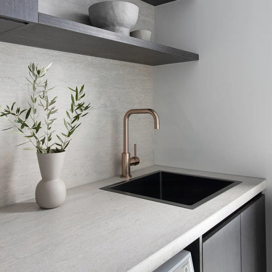 Meir Lavello 450x450x200mm Stainless Steel Single Bowl Kitchen Sink Top/Flush/Under Mount Variant Colour Available