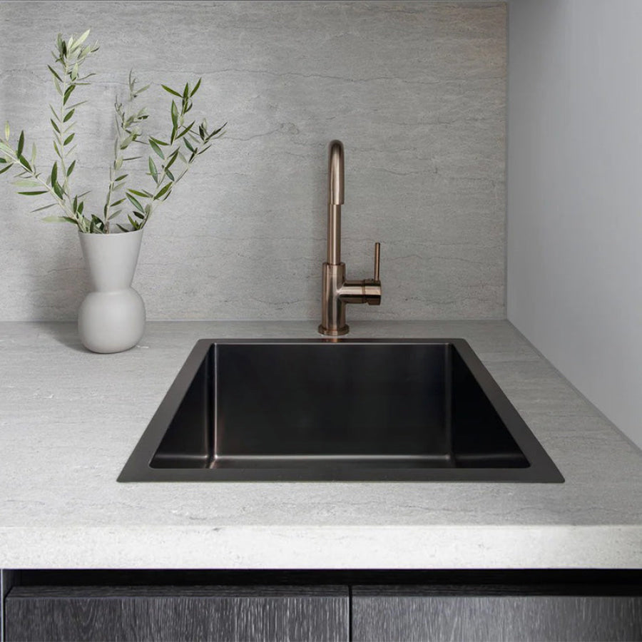 Meir Lavello 450x450x200mm Stainless Steel Single Bowl Kitchen Sink Top/Flush/Under Mount Variant Colour Available
