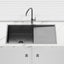 Meir Lavello 840x440x200mm Stainless Steel Single Bowl Kitchen Sink with Drainboard Top/Flush/Under Mount Variant Colour Available