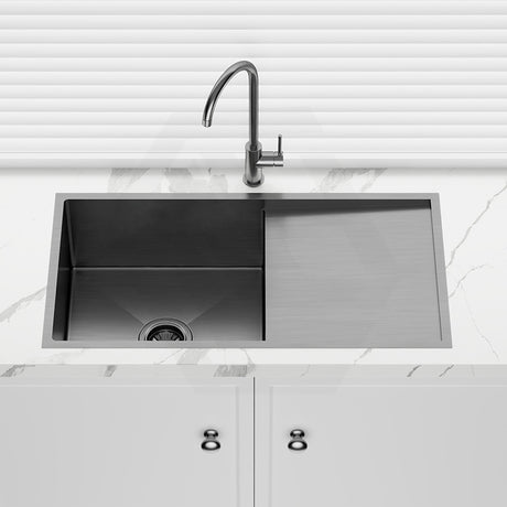 Meir Lavello 840x440x200mm Stainless Steel Single Bowl Kitchen Sink with Drainboard Top/Flush/Under Mount Variant Colour Available