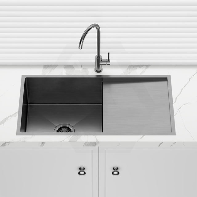 Meir Lavello 840x440x200mm Stainless Steel Single Bowl Kitchen Sink with Drainboard Top/Flush/Under Mount Variant Colour Available