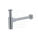 Meir Round Bottle Trap for 32mm Basin Waste 40mm Outlet Solid Brass Polished Chrome/Matt Black