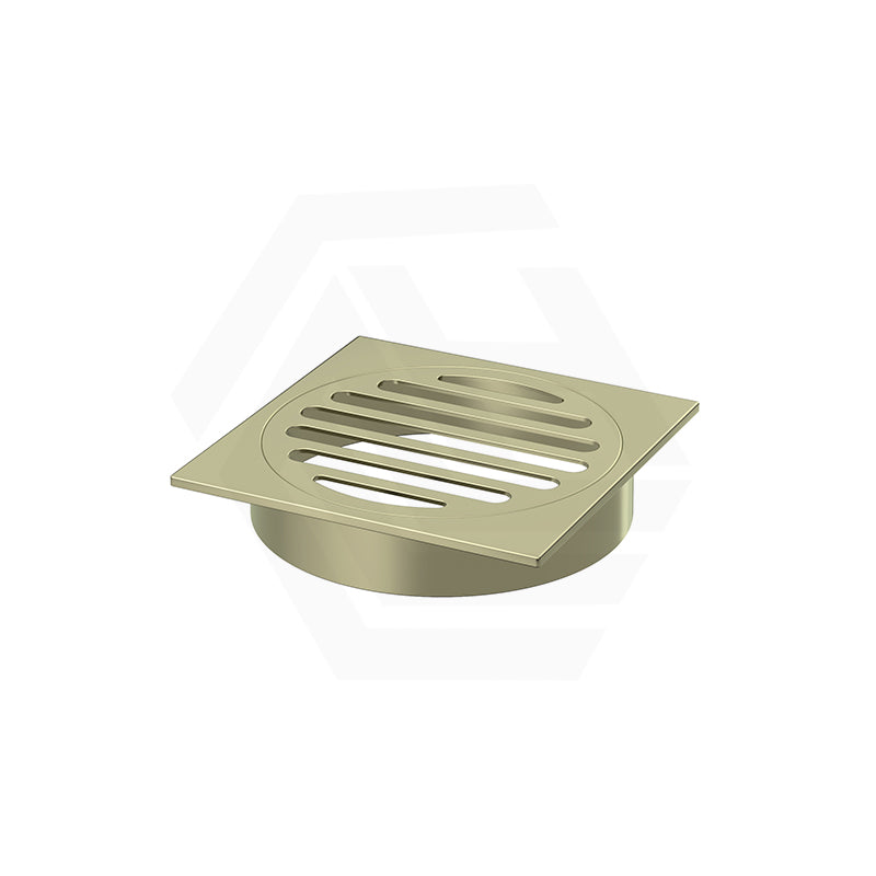 Meir Square Brass Floor Grate Shower Drain 100mm Outlet Variant Colour Available