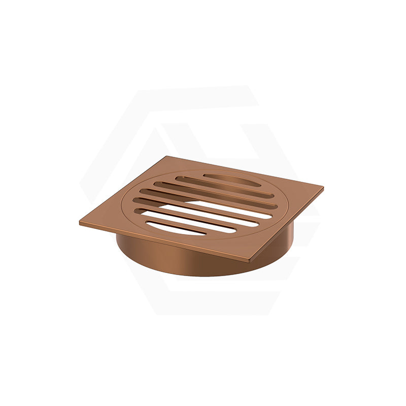 Meir Square Brass Floor Grate Shower Drain 100mm Outlet Variant Colour Available
