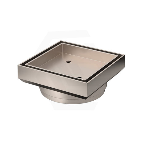 Meir 115mm Square Brass Shower Waste with Tile Insert Variant Colour Available