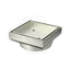 Meir 115mm Square Brass Shower Waste with Tile Insert Variant Colour Available