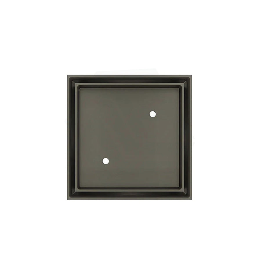 Meir 115mm Square Brass Shower Waste with Tile Insert Variant Colour Available