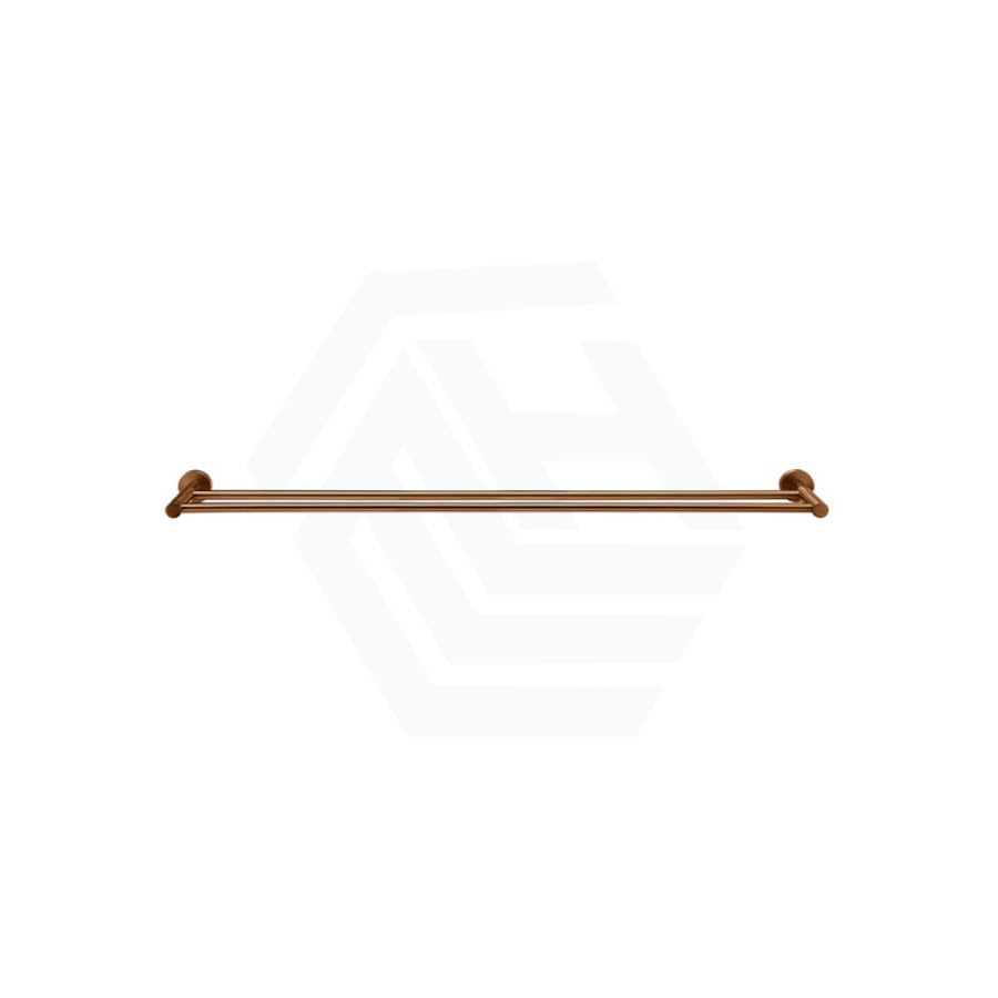 Meir 600/900mm Round Solid Brass Double Towel Rail Variant Colour Available