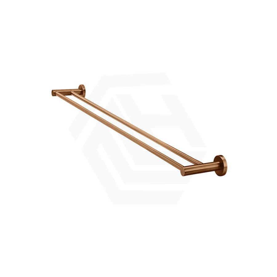 Meir 600/900mm Round Solid Brass Double Towel Rail Variant Colour Available