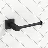 Meir Square Matt Black Toilet Roll Holder