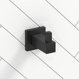 Meir Square Matt Black Solid Brass Robe Hook