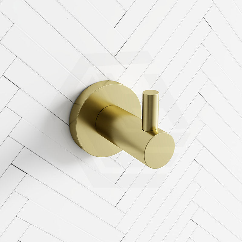 Meir Round Solid Brass Robe Hook Variant Colour Available