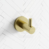 Meir Round Solid Brass Robe Hook Variant Colour Available