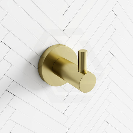 Meir Round Solid Brass Robe Hook Variant Colour Available
