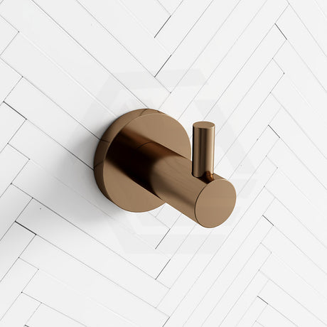 Meir Round Solid Brass Robe Hook Variant Colour Available