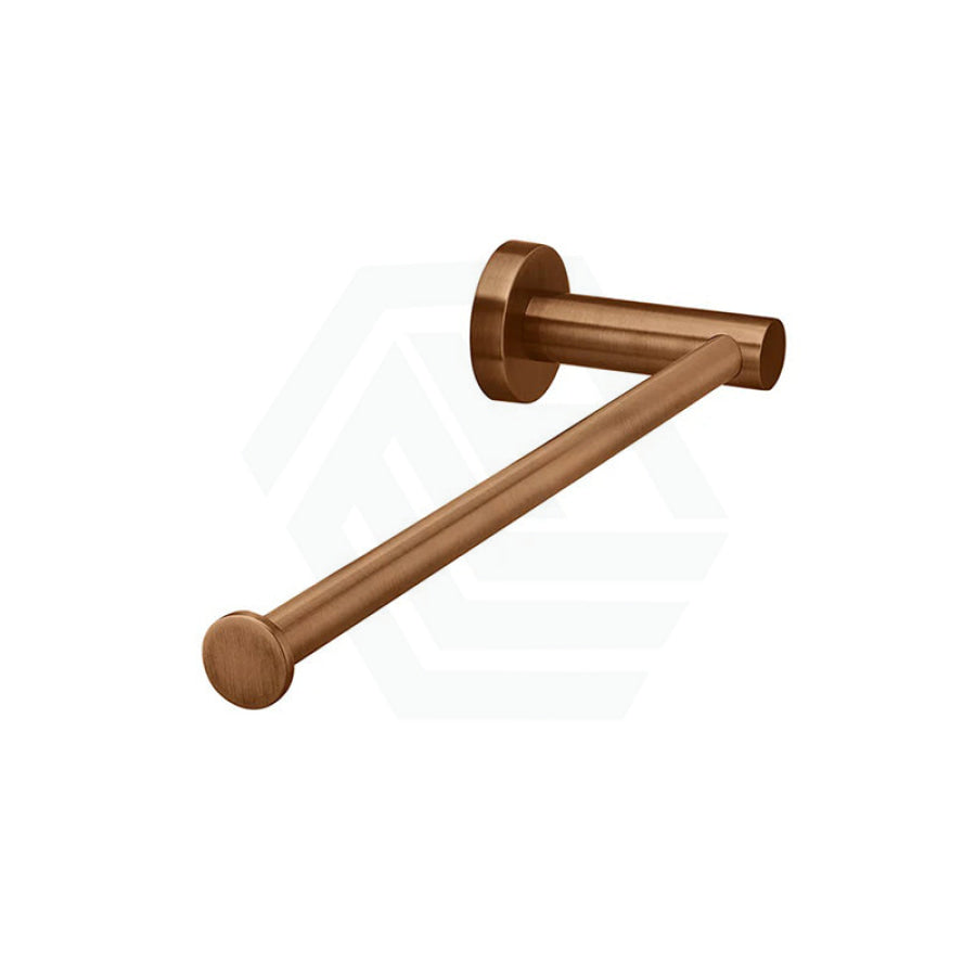 Meir Round Guest Towel Rail Champagne Hand Holders