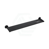 Meir 600mm Round Matt Black Bathroom Shelf