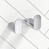 Meir Curvaé Stainless Steel Double Robe Hook Variant Colour Available
