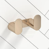 Meir Curvaé Stainless Steel Double Robe Hook Variant Colour Available