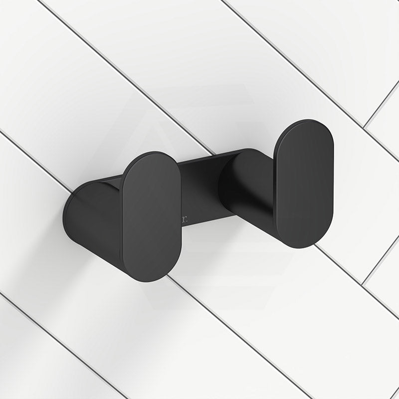 Meir Curvaé Stainless Steel Double Robe Hook Variant Colour Available