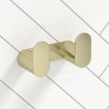 Meir Curvaé Stainless Steel Double Robe Hook Variant Colour Available