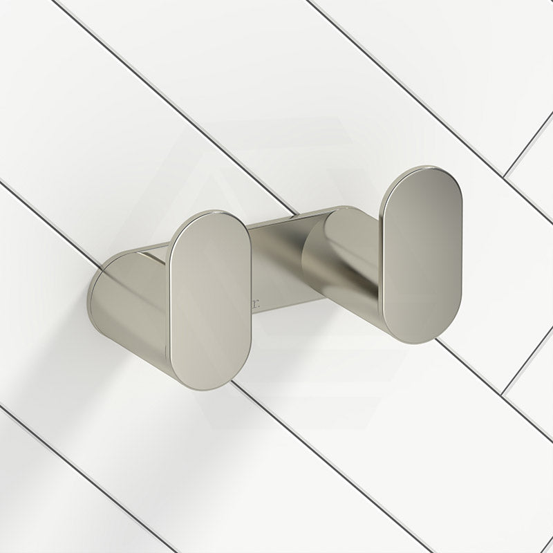 Meir Curvaé Stainless Steel Double Robe Hook Variant Colour Available