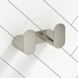 Meir Curvaé Stainless Steel Double Robe Hook Variant Colour Available