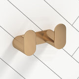 Meir Curvaé Stainless Steel Double Robe Hook Variant Colour Available