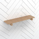 Meir Curvaé 400mm Stainless Steel Shower Shelf Variant Colour Available