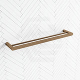 Meir Curvaé 600/800mm Stainless Steel Double Towel Rail Variant Colour Available