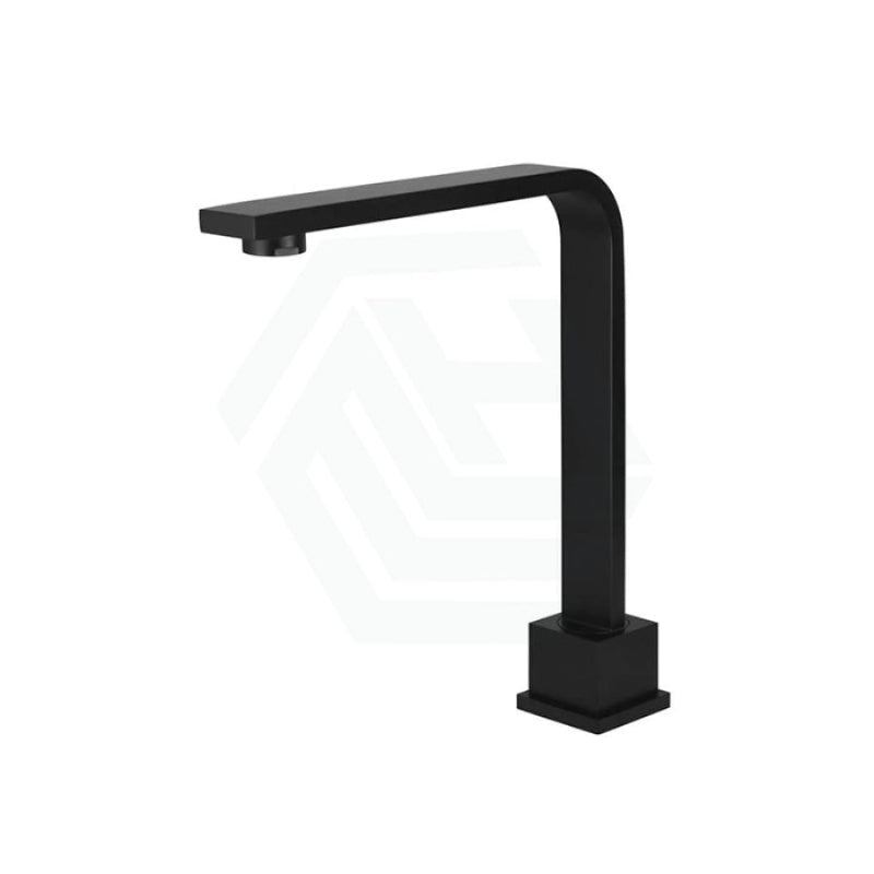 Meir Brass Square High-Rise Swivel Hob Spout Matt Black